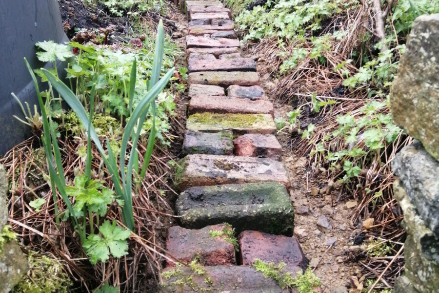 How to create a path from recycled materials